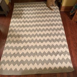 100% Cotton Chevron Area Rug